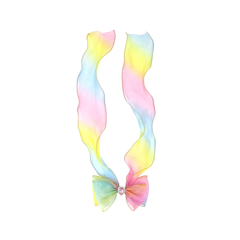 Pink Poppy Rainbow Butterfly Bow Hairclip