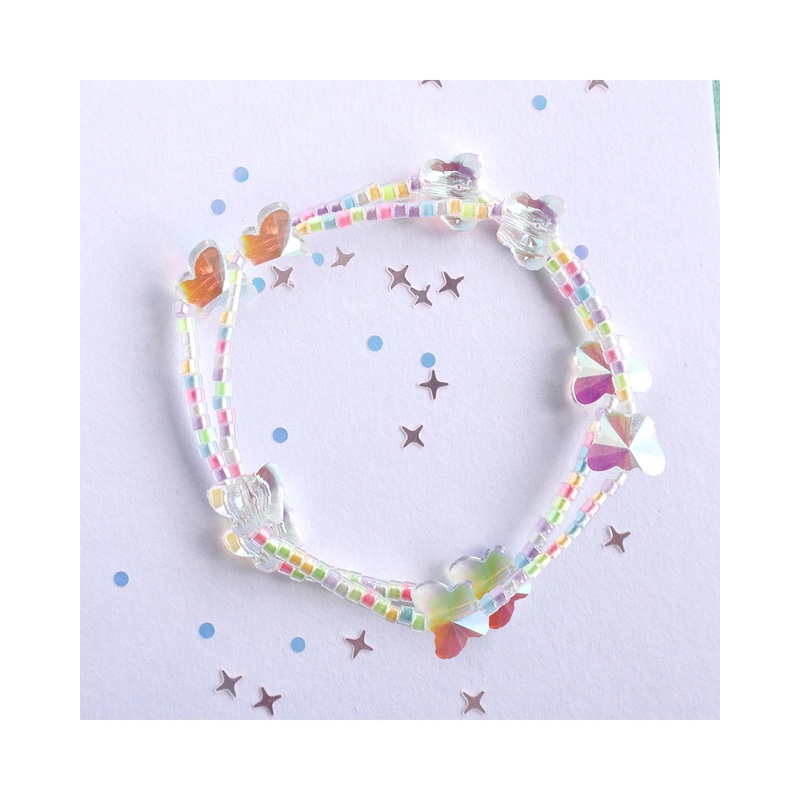 Lauren Hinkley Crystal Butterfly Elastic Bracelet
