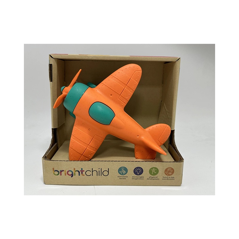 Bright Child Bioplastic Wheatstraw Plane - Assorted (Blue & Orange)