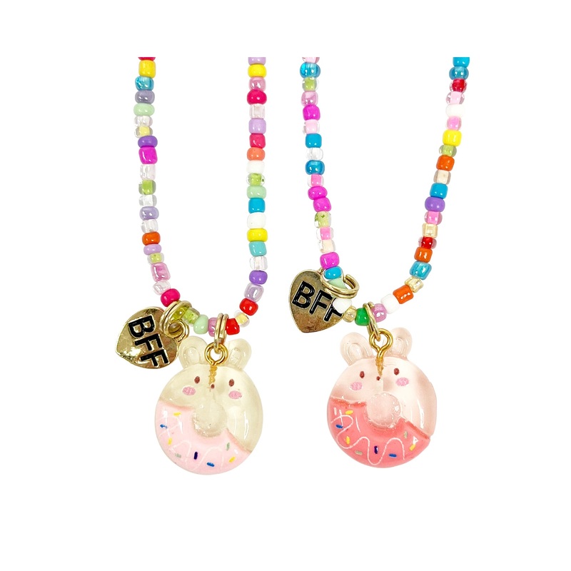 Pink Poppy BFF Donut Necklace Set