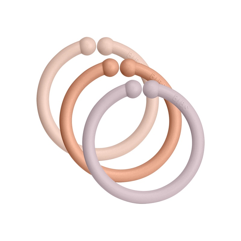 BIBS Loops Blush Peach Dusky Lilac