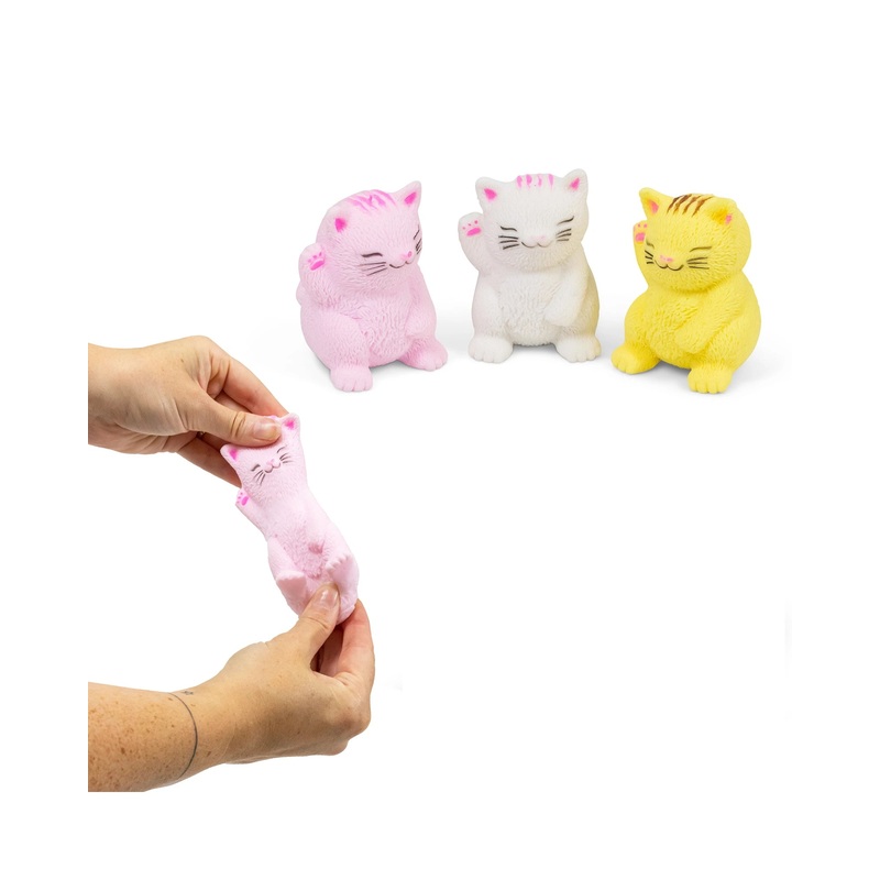 Fizz Fun Stretchy Lucky Cats - Assorted
