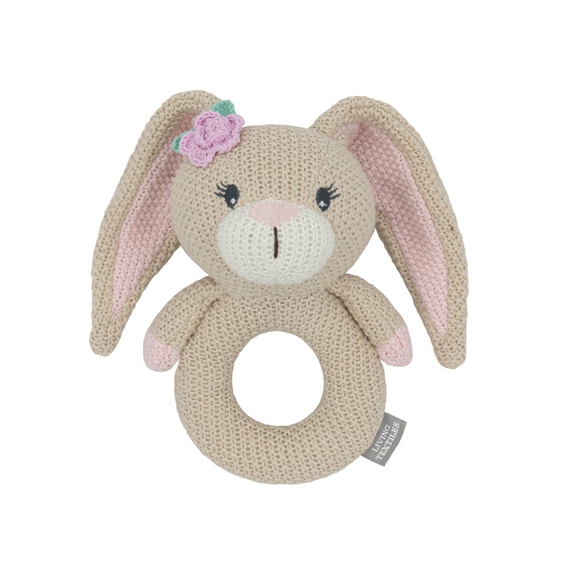 Knitted Ring Rattle Amelia the Bunny