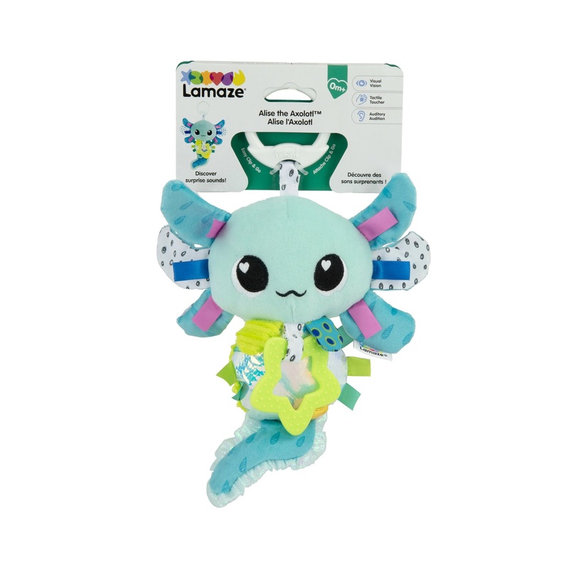 Lamaze Alise the Axolotl Clip & Go Plush