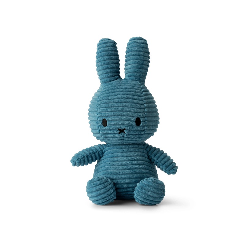 Miffy Sitting Corduroy Aviator Blue 23cm