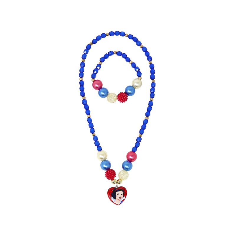 Pink Poppy Disney Snow White Necklace and Bracelet Set