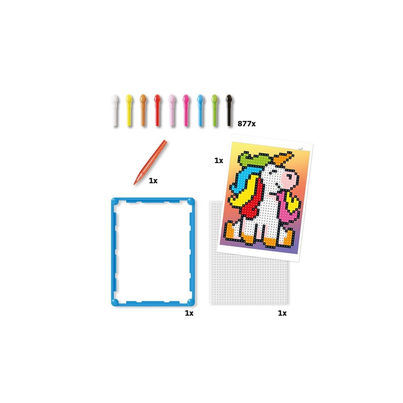 Quercetti Pixel Art Basic Unicorn