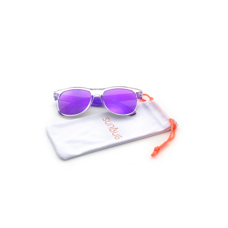 Sunbug Transparent Purple Ways Sunglasses