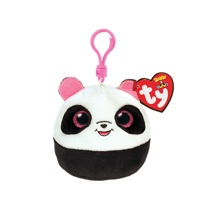 TY Squishy Beanies Clip Bamboo Panda