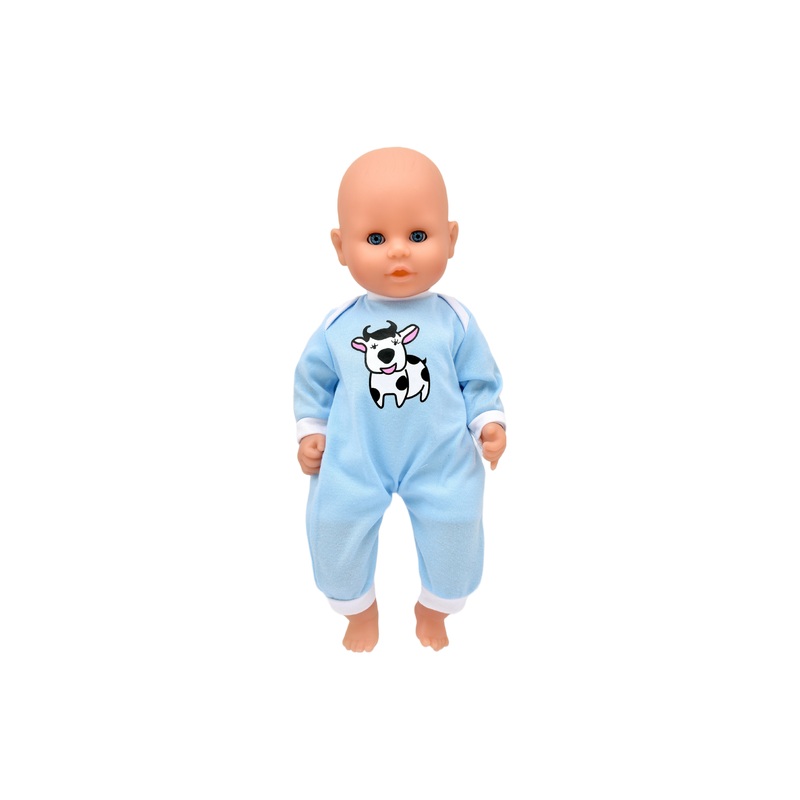 Bambini Blue Cow Romper