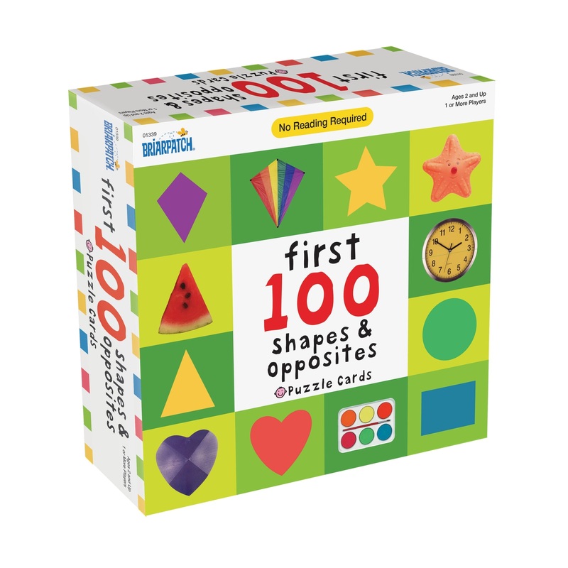First 100 Shapes Opposites Puzzle Cards