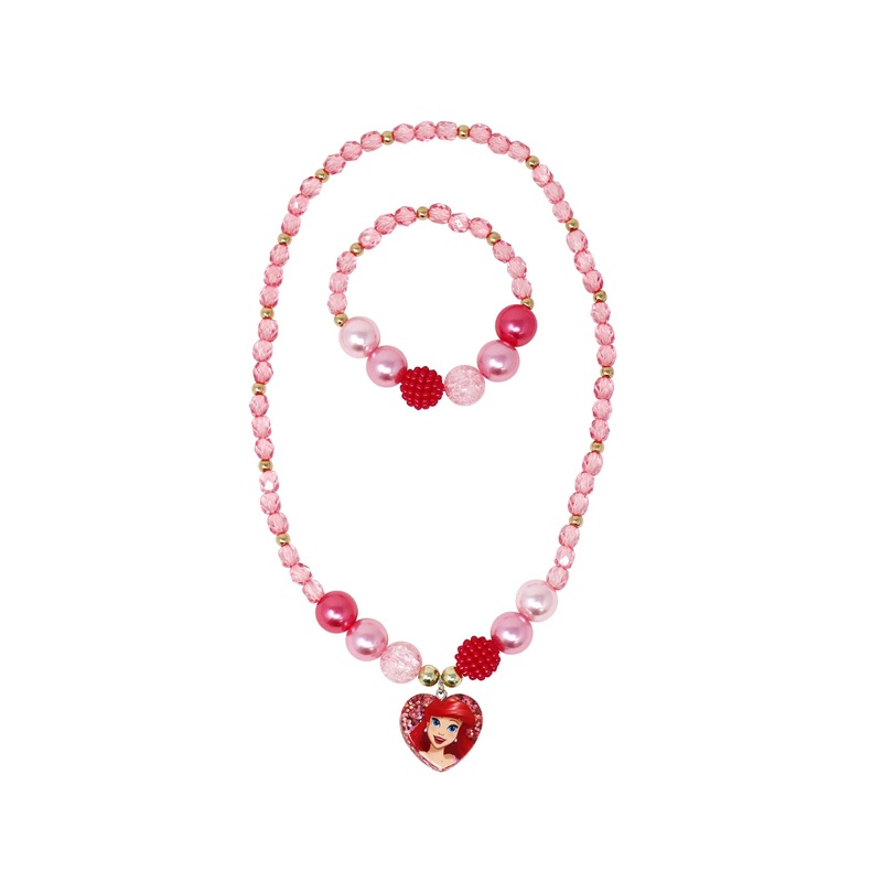 Pink Poppy Disney Ariel Necklace and Bracelet Set
