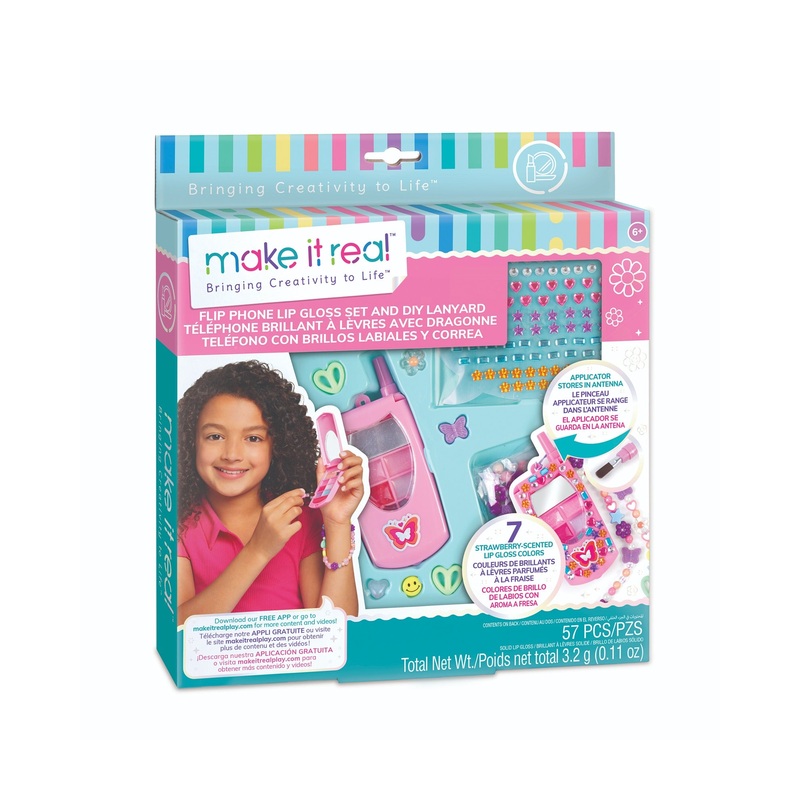 Make It Real Flip Phone Lip Gloss Set And DIY Lanyard