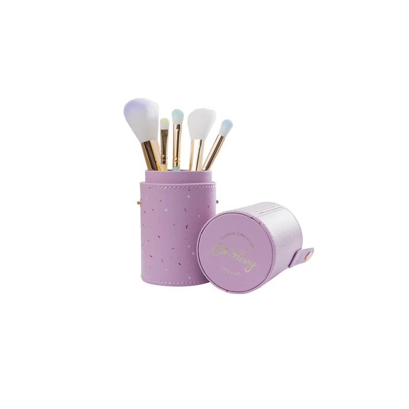 Oh Flossy 5 Piece Rainbow Brush Set