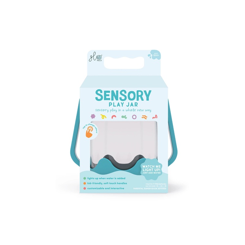Jellystone Glo Pal Sensory Jar Blue