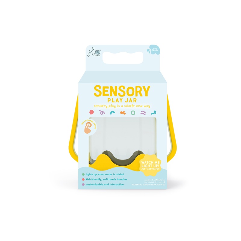 Jellystone Glo Pal Sensory Jar Yellow