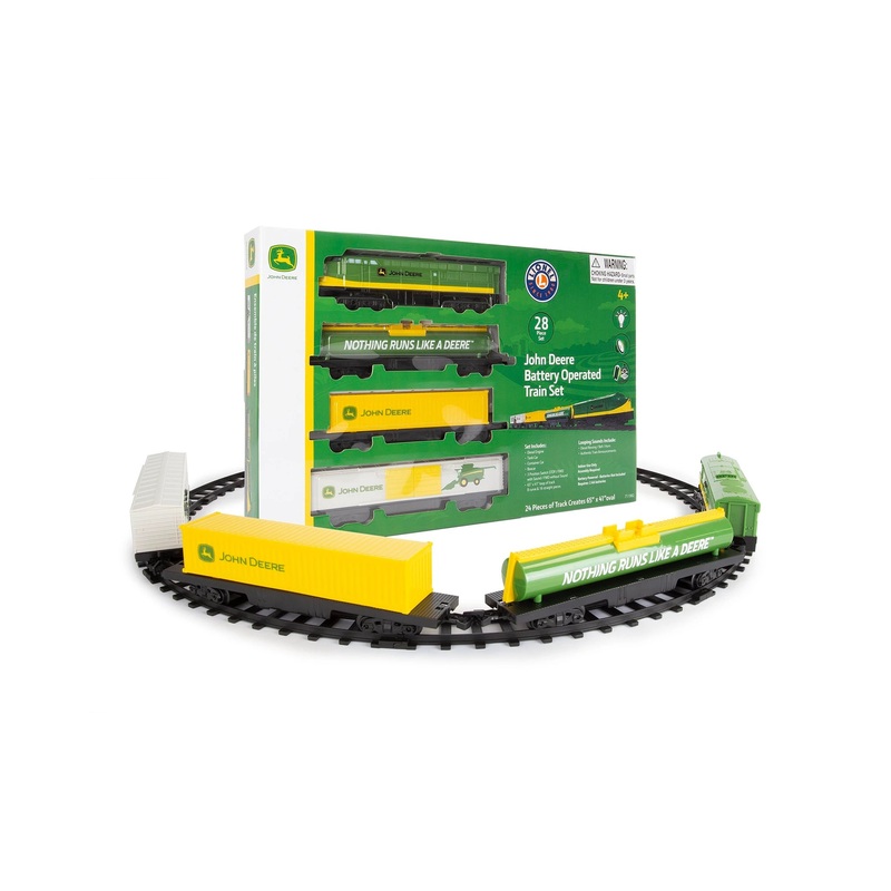 John Deere Battery Operated Mini Diesel 28 Pce Train Set