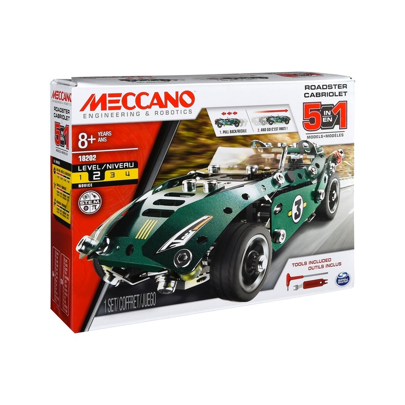 Meccano 5 Model Set Pull Back Car