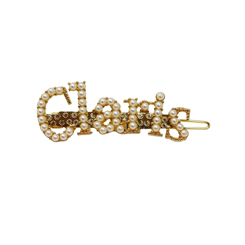 Pink Poppy Claris Fashion Gold Pearl Hair Clip