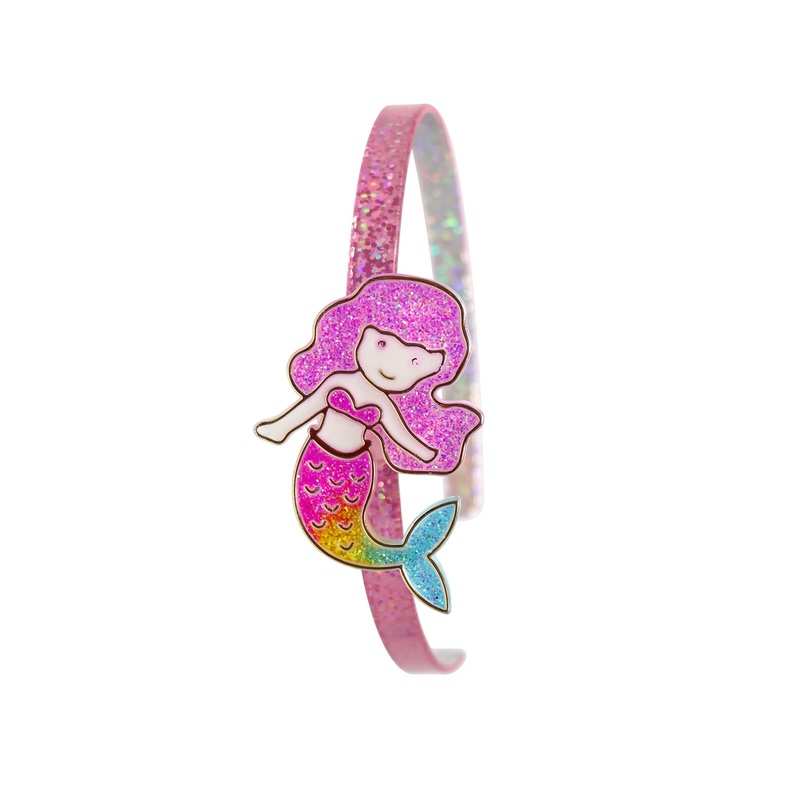 Pink Poppy Head Band Shimmering Mermaid