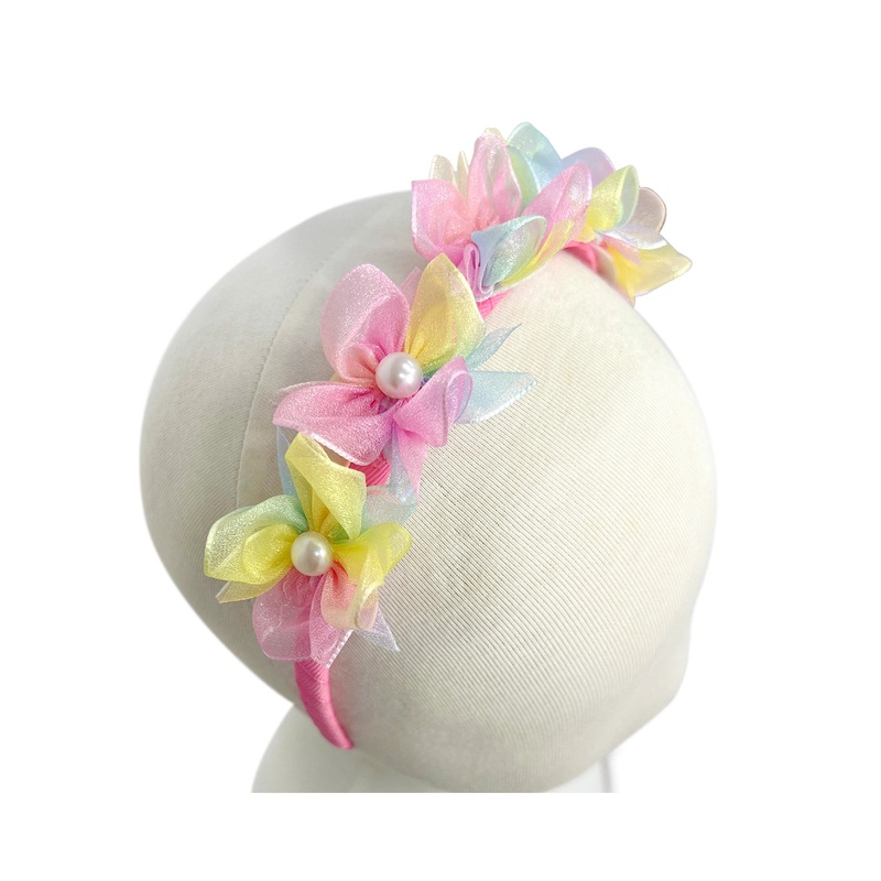 Pink Poppy Unicorn Flower Headband
