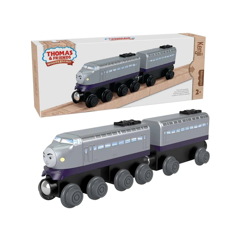 Fisher Price Thomas and Friends Wooden Railway Kenji Engine And Car