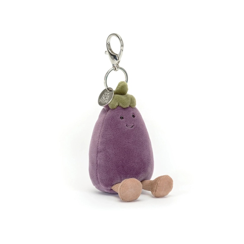 Jellycat Vivacious Aubergine Bag Charm