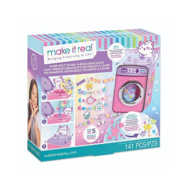 Make It Real Purrfect Wash N Bead DIY Bracelet Set
