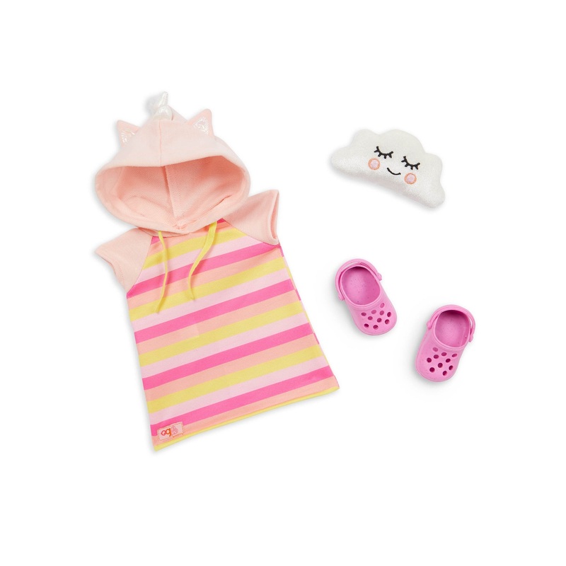 Our Generation Unicorn Night Dress Outfit