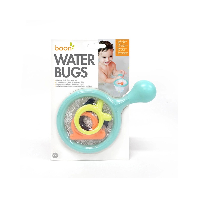 Boon Water Bugs Floating Bath Toys with Net - Aqua