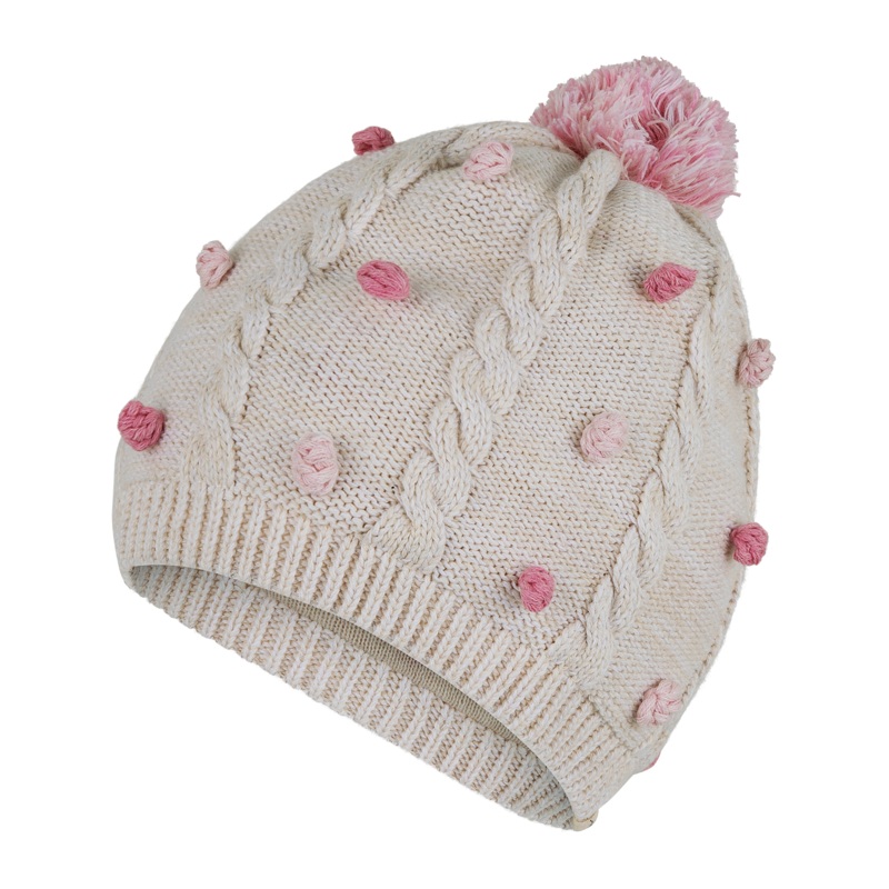 Millymook Lara Baby Girls Beanie - Cream