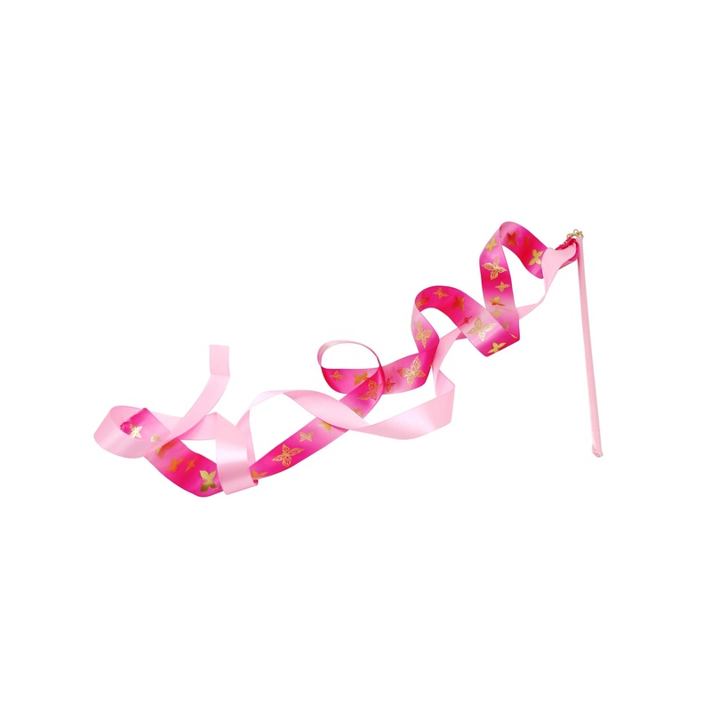 Pink Poppy Butterfly Ballet Twirl and Dance Wand