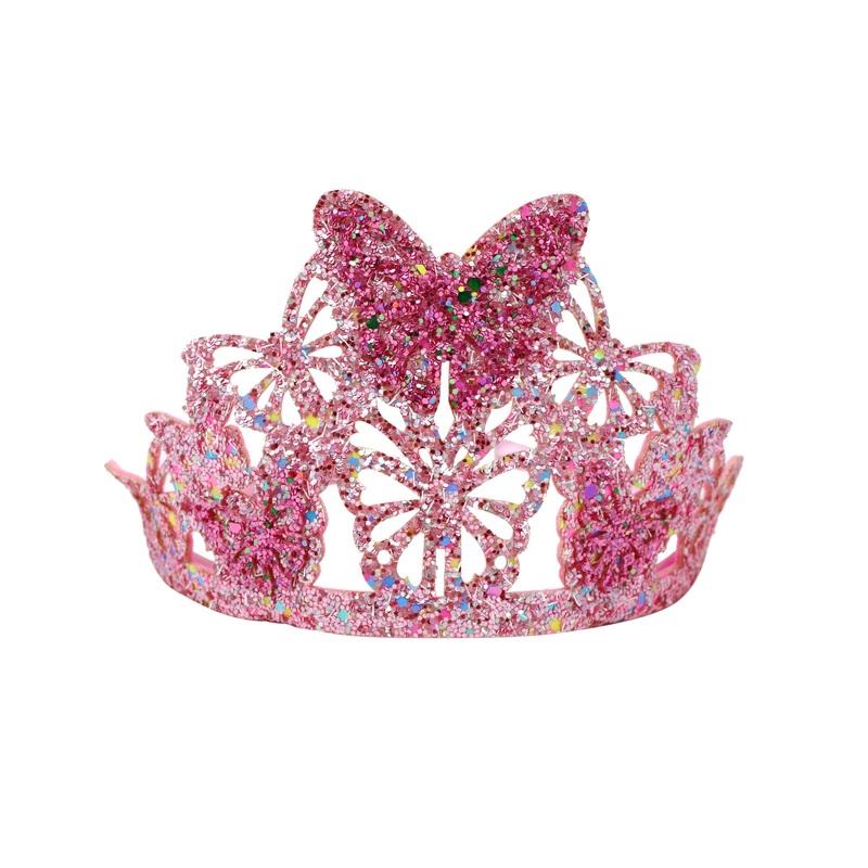 Pink Poppy CrownBallet Soft Glitter Butterfly