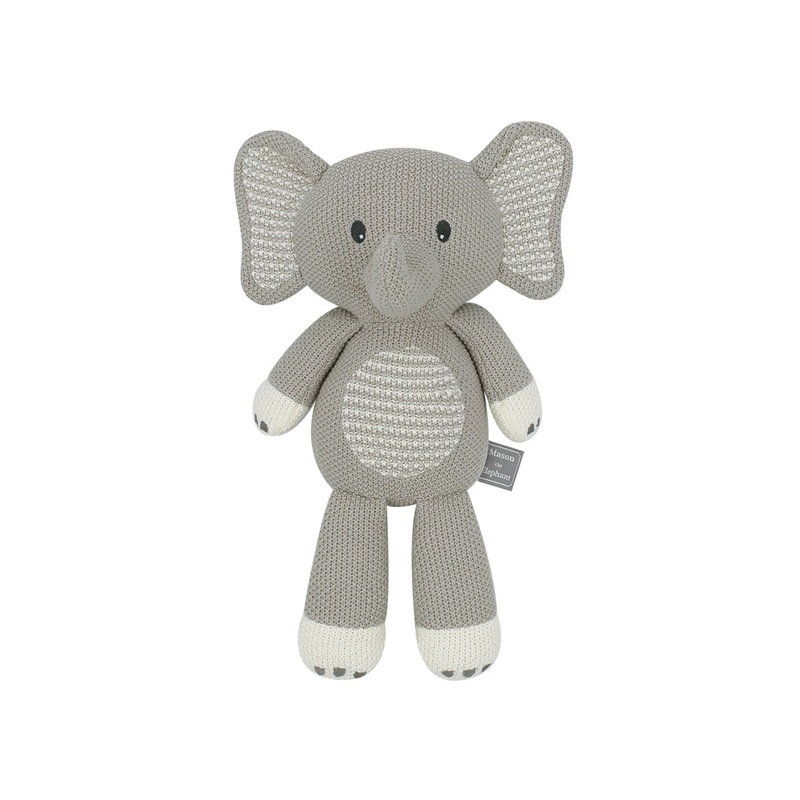 Knitted Toy Mason the Elephant