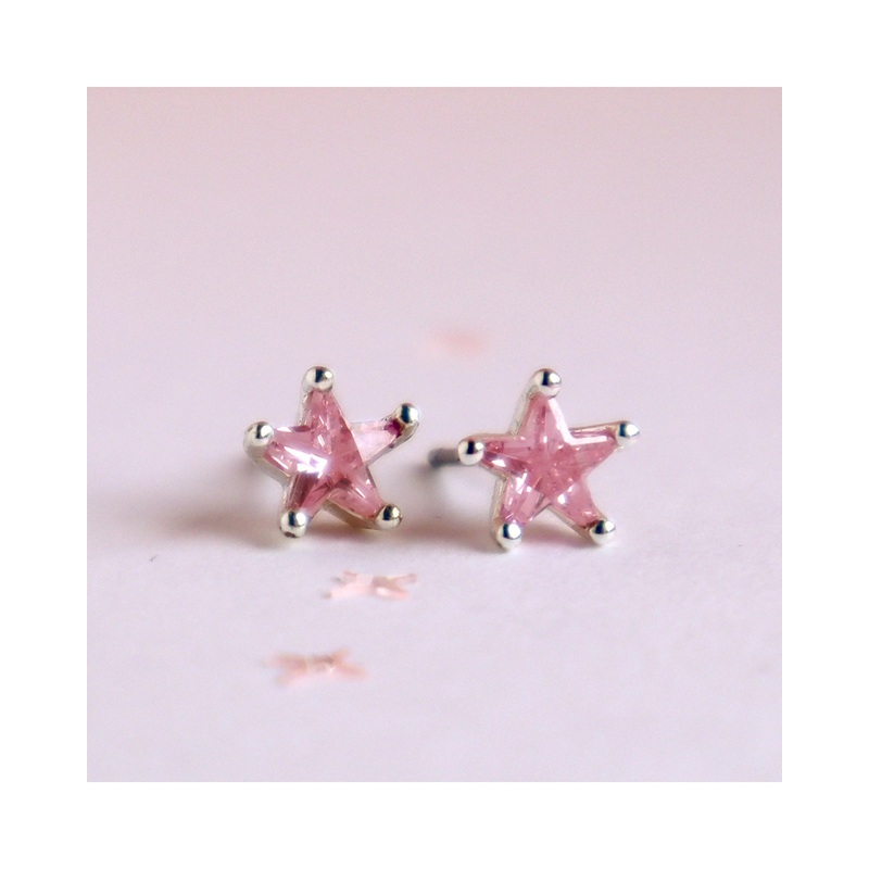 Lauren Hinkley Pink Shining Star Earrings