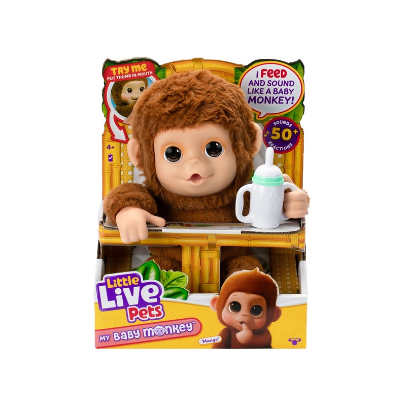 Little Live Pets My Baby Monkey Plush Single Pack