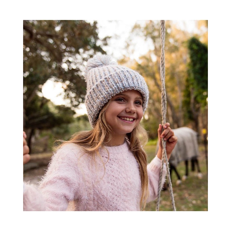 Millymook Mayelle Girls Beanie One Size - Blue