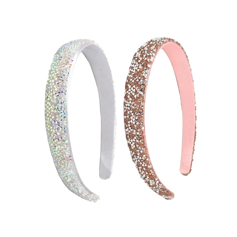 Pink Poppy Headband Gemstone Wide - Assorted