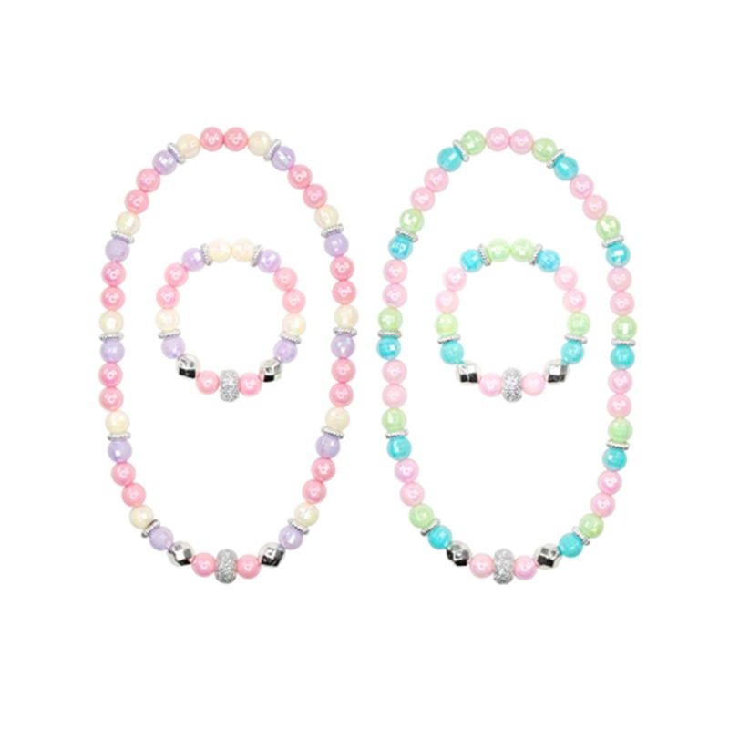 Pink Poppy Necklace and Bracelet Set Ice Cream Parlour