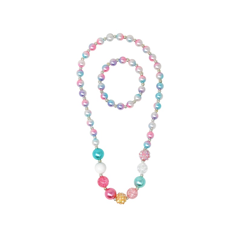 Pink Poppy Necklace Bracelet My Mermaid Pearl