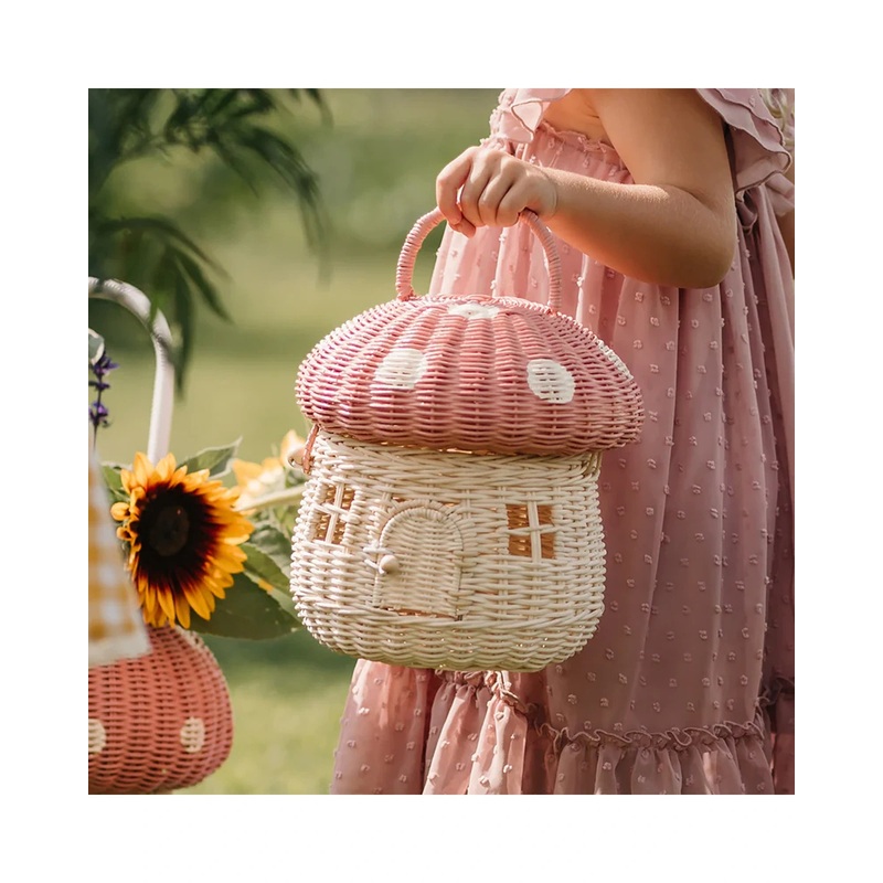 Rattan Mushroom Basket Musk