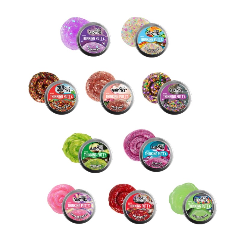 Aarons Putty 2 Inch Mini Thinking Putty Star Effects 72 Tin - Assorted
