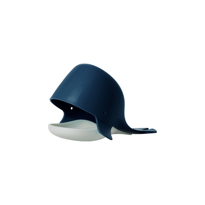 Boon CHOMP Hungry Whale Bath Toy Navy