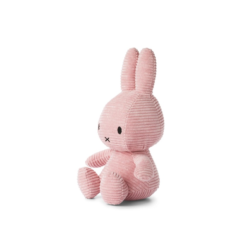 Miffy Sitting Corduroy Pink 33cm