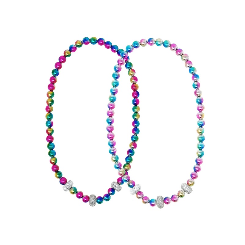 Pink Poppy Necklace Galaxy Pearl