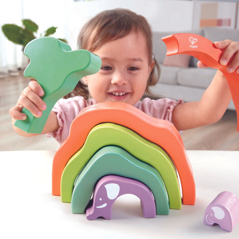 Hape Safari Elephant Stacking Blocks