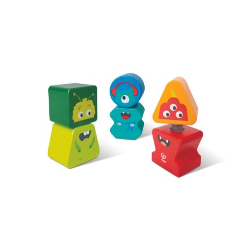Hape Twist & Turnables - Building Block Monster Buddies