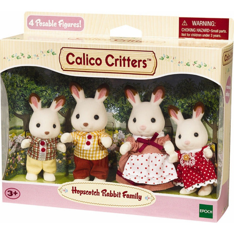 Calico Critters Hopscotch Rabbit Family