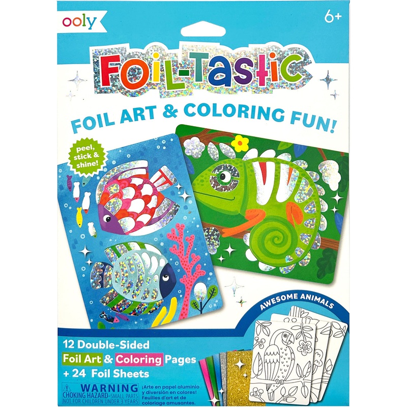 Foil-tastic Foil Art & Coloring Awesome Animals