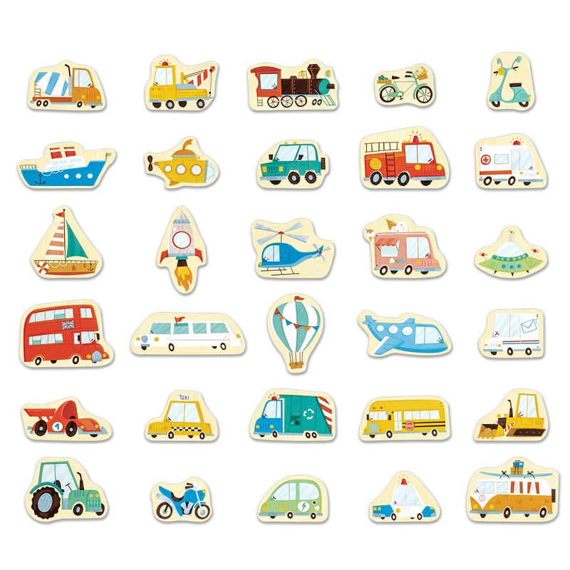 Hape Magnetic Vehicles 30 piece